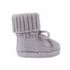 Lodger Slipper Merino Wool kūdikių batukai, Stone, 0-6 mėn.