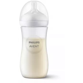 Philips Avent Natural Response kūdikių buteliukas 330 ml, greito srauto čiulptukas, 3 mėn.+