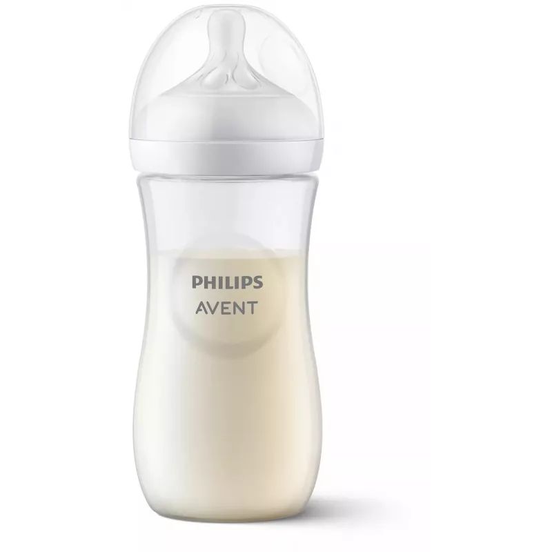 Philips Avent Natural Response kūdikių buteliukas 330 ml, greito srauto čiulptukas, 3 mėn.+