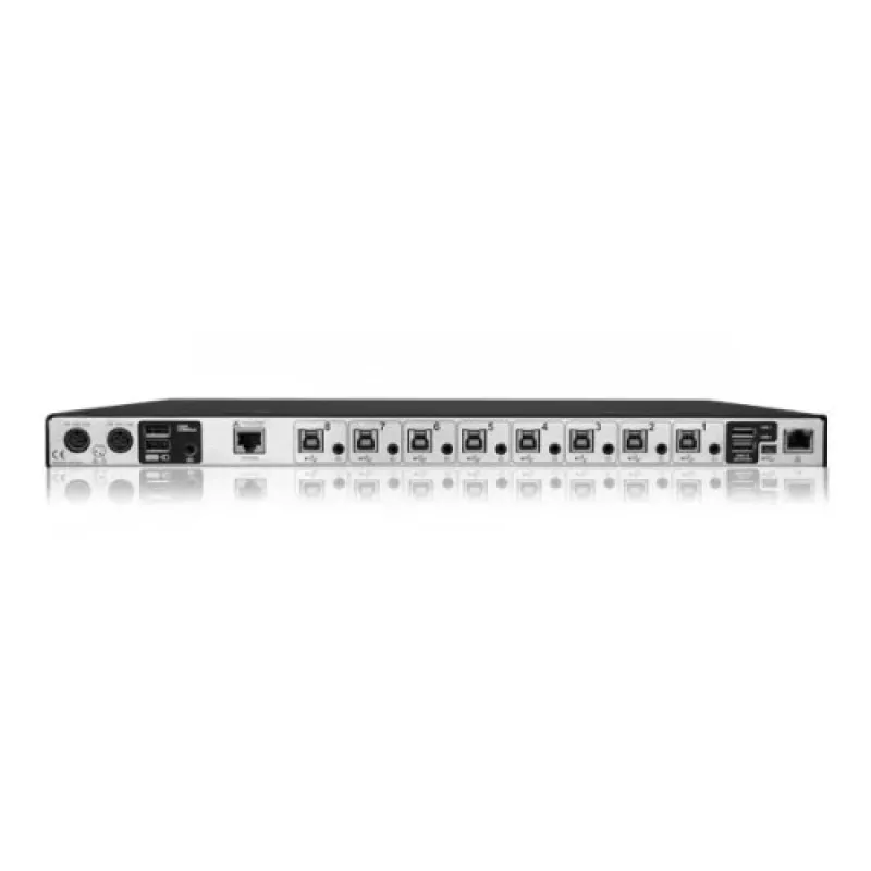 ADDER CCS-PRO8 8 prievadų komandų ir valdymo KVM perjungiklis su USB šakotuvu ir garsu