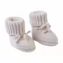 Lodger Slipper Folklore merino vilnos kūdikių šlepetės, Birch, 0-6 mėn.