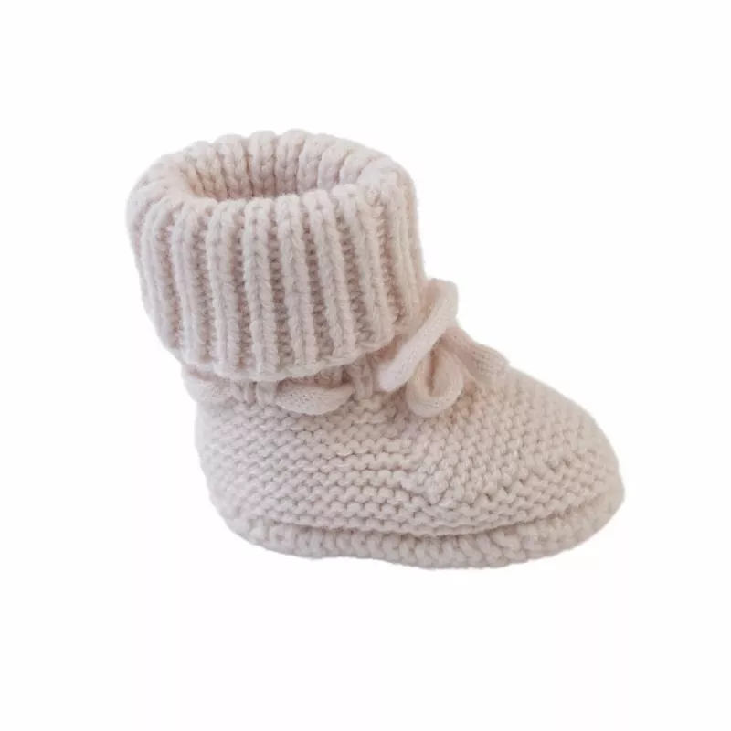 Lodger Slipper Folklore merino vilnos kūdikių šlepetės, Birch, 0-6 mėn.