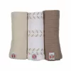 Lodger Swadler Solid Matcha medvilninis vystyklas, Birch, 70x70 cm, 3 vnt.