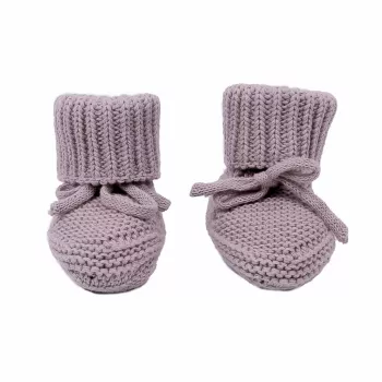 Lodger Slipper Knit kūdikių šlepetės, rausvos spalvos, 0-6 mėn.