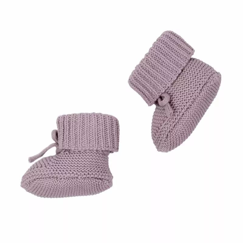 Lodger Slipper Knit kūdikių šlepetės, rausvos spalvos, 0-6 mėn.