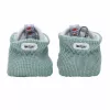 Lodger Slipper Ciumbelle medvilniniai šlepetės, 3-6 mėn., šiltos žalios spalvos