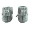 Lodger Slipper Folklore merino vilnos kūdikių šlepetės, šilko spalvos, 0-6 mėn.