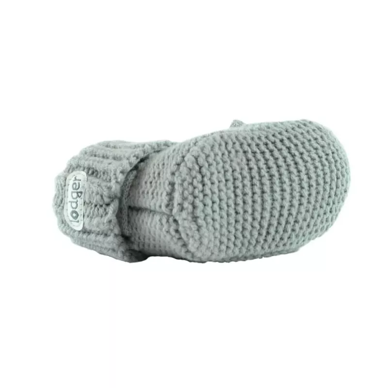 Lodger Slipper Folklore merino vilnos kūdikių šlepetės, šilko spalvos, 0-6 mėn.