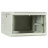 DSIT 6U sieninis serverių spintelė su stiklinėmis durelėmis, balta, 600x600x368 mm DS6606W-DOUBLE