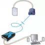 Adder AdderLink X100 VGA USB Audio KVM prailgintuvo rinkinys per CATx iki 100 m (X100A-USB/P-IEC)