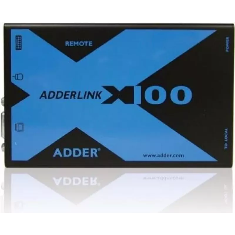Adder AdderLink X100 VGA USB Audio KVM prailgintuvo rinkinys per CATx iki 100 m (X100A-USB/P-IEC)