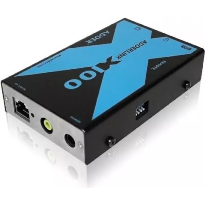 Adder AdderLink X100 VGA USB Audio KVM prailgintuvo rinkinys per CATx iki 100 m (X100A-USB/P-IEC)