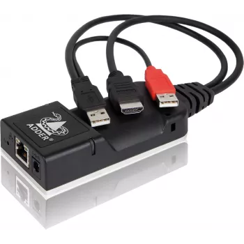 ADDER ALIF101T-HDMI KVM over IP siųstuvas - HDMI, USB, audio, Cat5e/Cat6/Cat7, 2560x1600@60Hz, juodas aliuminis