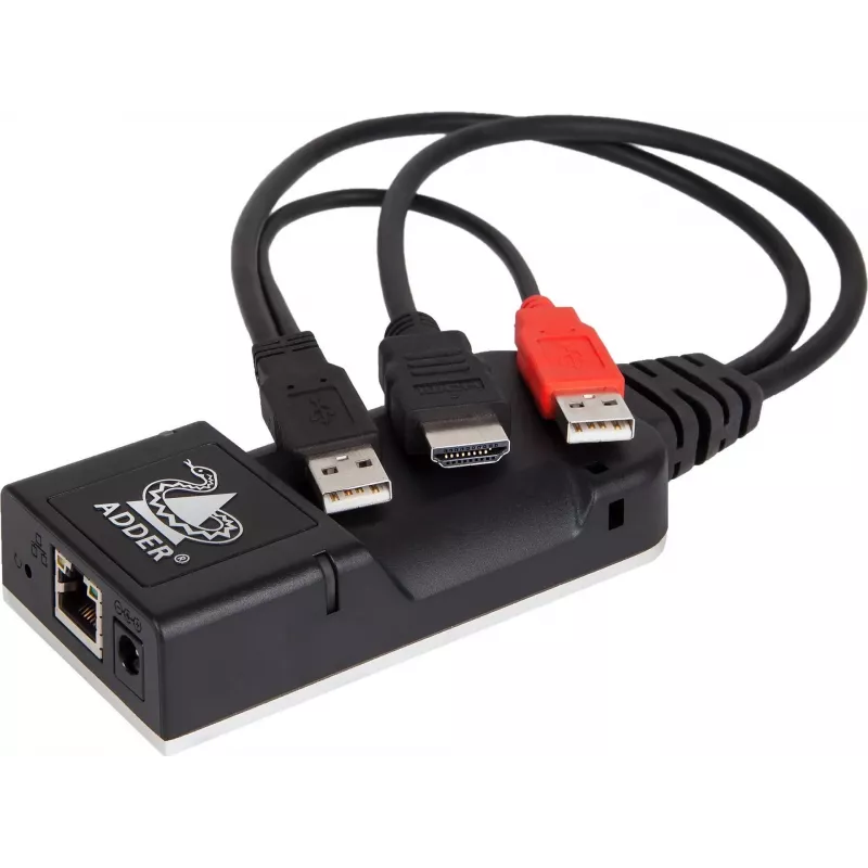 ADDER ALIF101T-HDMI KVM over IP siųstuvas - HDMI, USB, audio, Cat5e/Cat6/Cat7, 2560x1600@60Hz, juodas aliuminis