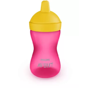 Philips Avent My Grippy kieto snapelio mokomasis puodelis 300 ml, 18M+, rožinis
