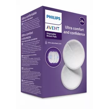 Philips Avent vienkartiniai krūtų įklotai (24 vnt.)
