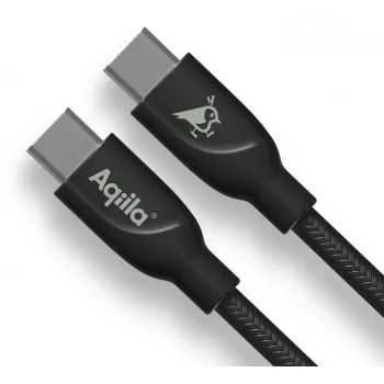 AQIILA USB-C į USB-C įkrovimo ir sinchronizavimo kabelis 3 m juodas AQCBPBICB4BD881