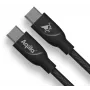 AQIILA USB-C į USB-C įkrovimo ir sinchronizavimo kabelis 3 m juodas AQCBPBICB4BD881