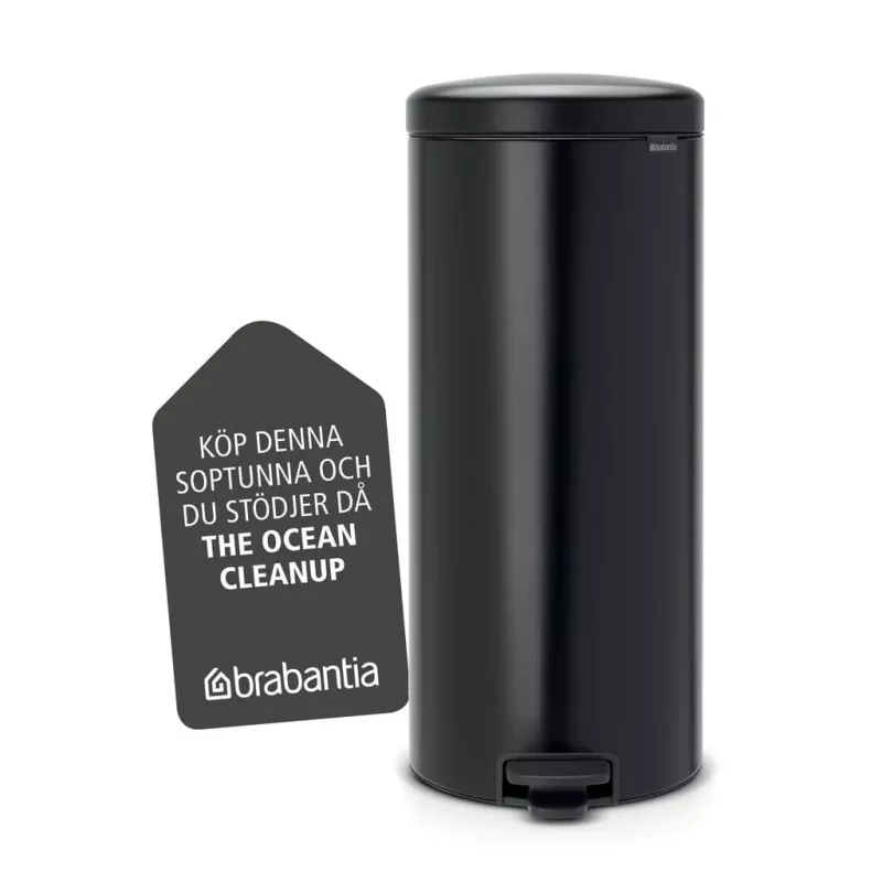 Brabantia NewIcon 30L pedalų šiukšlių krepšys, matinis juodas