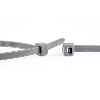 WKK pilkos poliamidinės rišamosios juostos 100 x 2,5 mm, 100 vnt. (11032871)