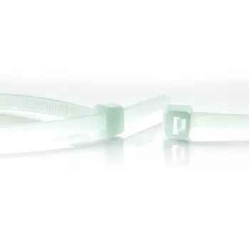 WKK 120194971 karščiui atsparus plastikinis raištis 292 x 3,6 mm, natūralios spalvos (100 vnt. pakuotė)