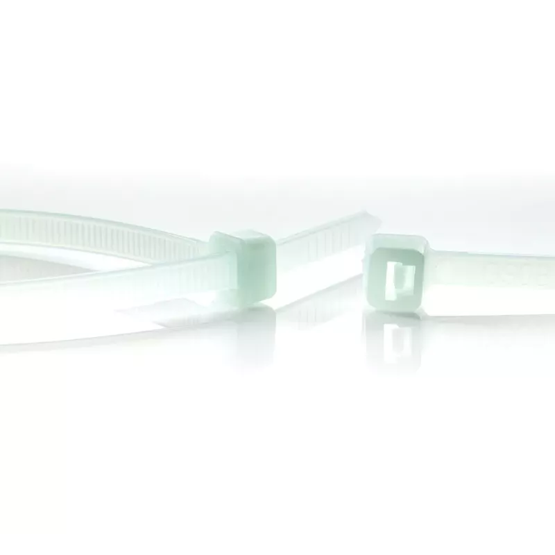 WKK 120194971 karščiui atsparus plastikinis raištis 292 x 3,6 mm, natūralios spalvos (100 vnt. pakuotė)