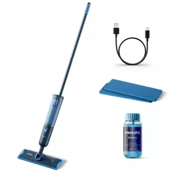 Philips OneUp Series 3000 belaidis elektrinis kietų grindų valytuvas, tamsiai mėlynas