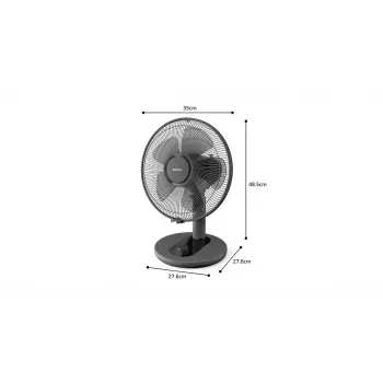 PHILIPS 1000 Series stalinis ventiliatorius 25 cm juodas