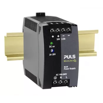 PULS MiniLine ML60.242 DIN bėgio maitinimo šaltinis 24V DC 2.5A 60W
