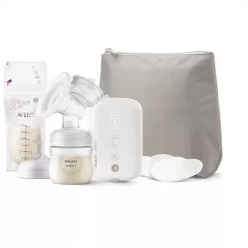Philips AVENT SCF396/31 vienkartinis elektrinis krūties siurblys, įkraunamas, 8 stimuliavimo ir 16 ištraukimo lygių, Natural Motion Technology, be BPA