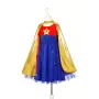 Souza! superherojės kostiumas su apsiaustu, rožinis/auksinis/mėlynas, 5-7 metai (116-128 cm)