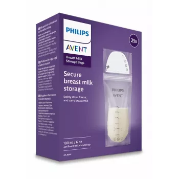 Philips AVENT pieno atsargų maišeliai 180 ml, 25 vnt.