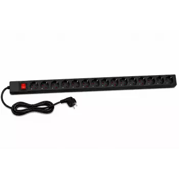 DSIT vertikalus PDU su 15 lizdų ir įžeminimo kontaktu (DS-15PDU-PE)