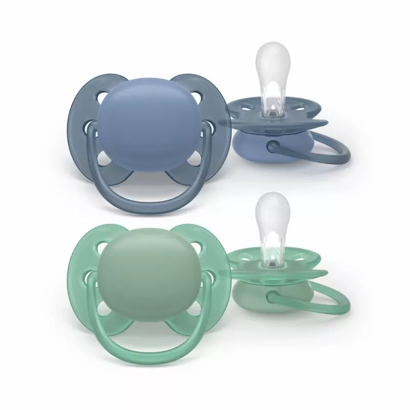 Philips Avent Ultra Soft čiulptukas 6-18 mėnesių, 2 vnt., berniukui