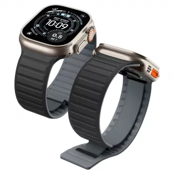 Spigen Athlex Air M laikrodžio apyrankė Apple Watch 44/45/46/49mm - juoda/pilka