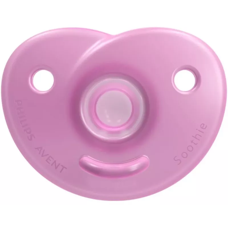 Philips Avent Soothie silikoninis čiulptukas su silikoniniu skydeliu, 0-6 mėn., 2 vnt.