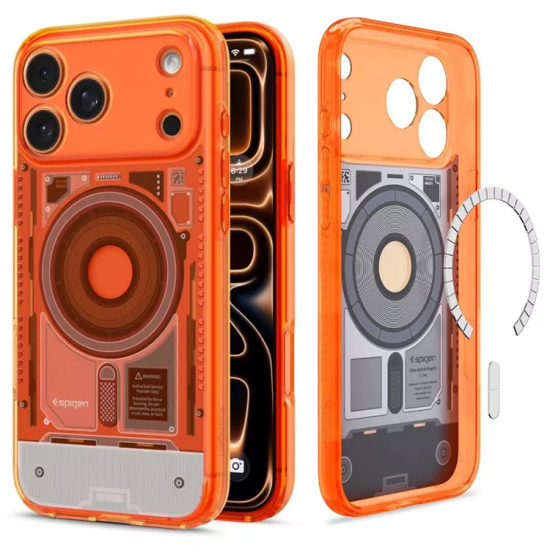 Spigen Ultra Hybrid Mag C1 dėklas iPhone 17 Pro Max / 18 Pro Max - Tangerine