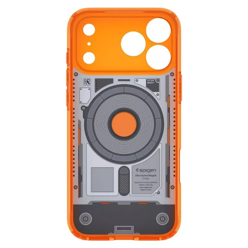Spigen Ultra Hybrid Mag C1 dėklas iPhone 17 Pro Max / 18 Pro Max - Tangerine