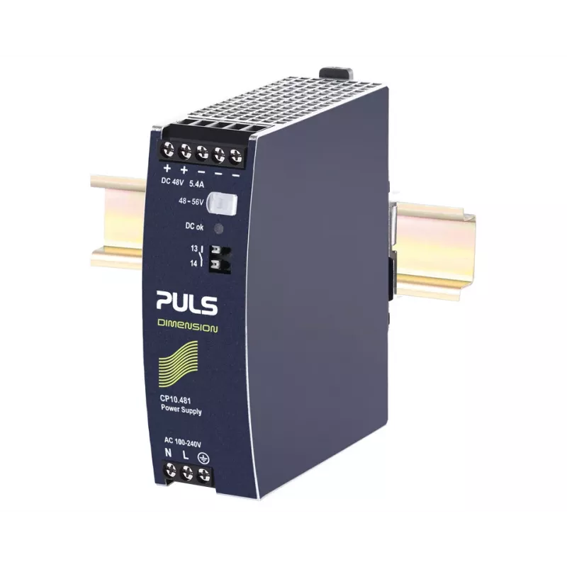 PULS CP10.481 DIN bėgių maitinimo šaltinis 48V DC 5.4A 259W 1 išėjimas