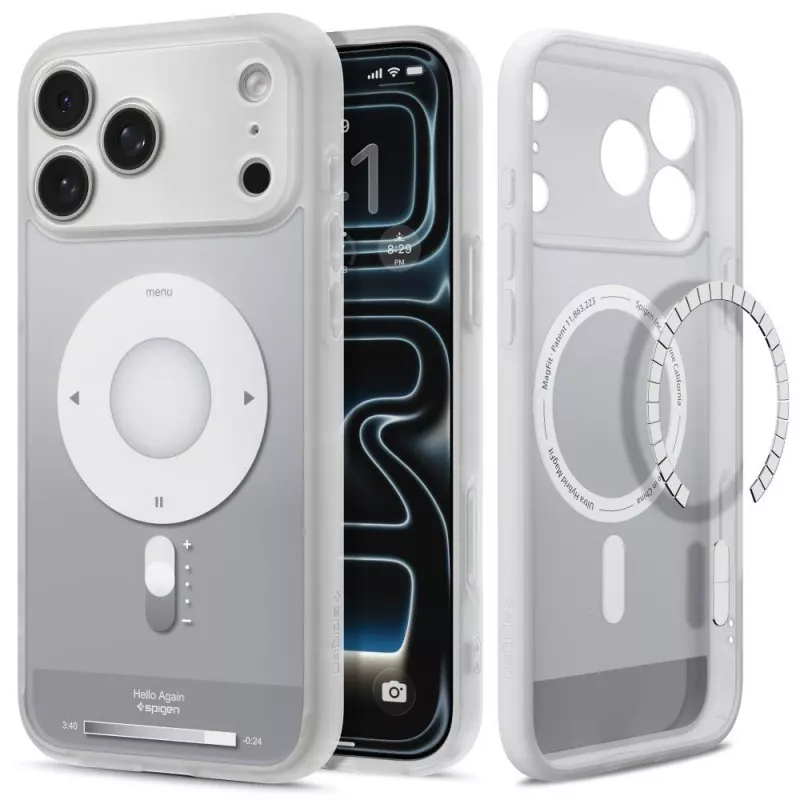 Spigen Ultra Hybrid MagSafe dėklas iPhone 17 Pro Max / 18 Pro Max - Classic Silver