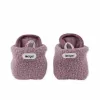 Lodger Slipper Teddy kūdikių šlepetės, rausvos, 0-3 mėn., neslystančios, flisinės, unisex