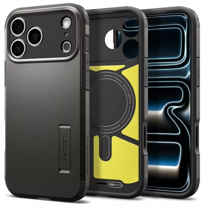 Spigen Tough Armor T MAG MagSafe dėklas iPhone 18 Pro Max / 17 Pro Max - Gunmetal
