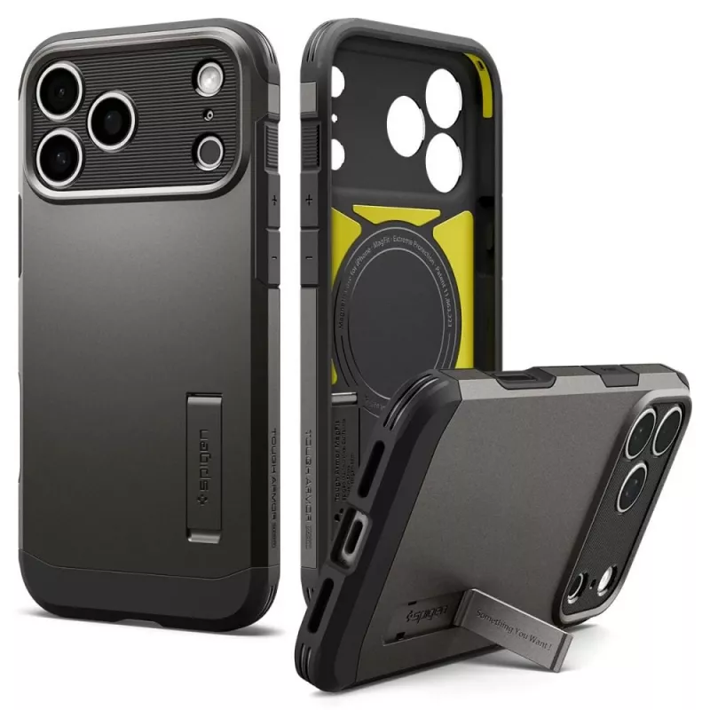 Spigen Tough Armor T MAG MagSafe dėklas iPhone 18 Pro Max / 17 Pro Max - Gunmetal