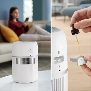 PHILIPS 4000 serijos drėkintuvas HU4210/04, baltas