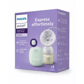 Philips Avent vienkartinis elektrinis motinos pieno siurblys su 125 ml buteliuku
