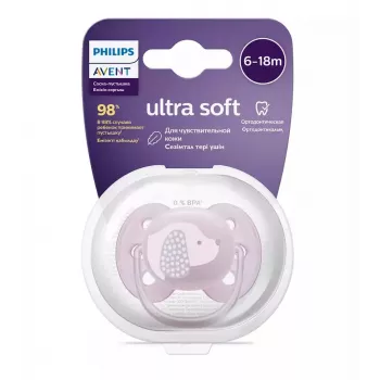 Philips Avent Ultra Soft DECO žindukas 6-18 mėn., 1 vnt., mergaitėms