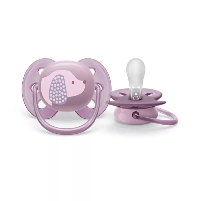 Philips Avent Ultra Soft DECO žindukas 6-18 mėn., 1 vnt., mergaitėms