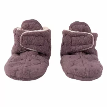 Lodger Slipper Folklore Fleece kūdikių šlepetės, alyvinės, 6-12 mėn.