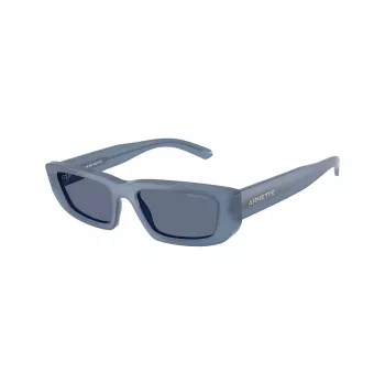 Arnette AN4357-124872 moteriški kvadratiniai akiniai nuo saulės, permatomo pilko rėmo, tamsiai pilki lęšiai, 53mm