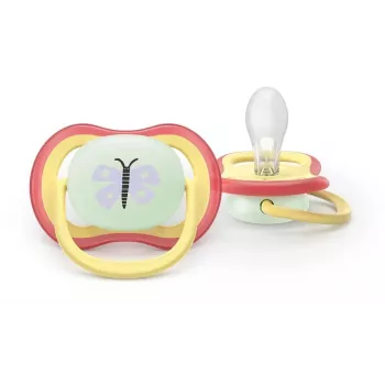 Philips AVENT Ultra Air Night žindukas 0-6 mėn., 2 vnt., švytintis tamsoje